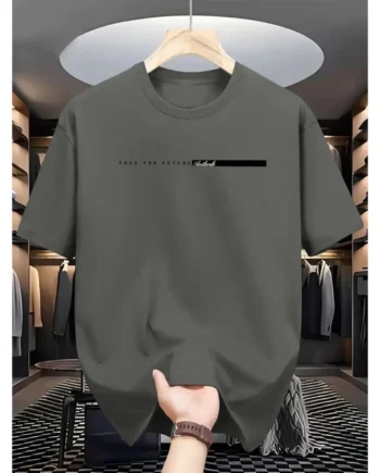 sg-11134201-7rdxs-mdojvax1w5x863.webp Ain Fashion Unisex Casual Crew Neck TShirt with Facing the Future DTF Print Cotton Fabric Tee