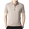 sg-11134201-81zvo-miieko93rvno4f.jpg High End Summer Lapel Short Sleeved Shirt Mens Skin Friendly Breathable Casual Shirt All Match Trendy Top