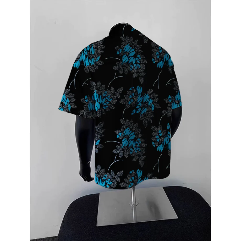sg-11134201-825zr-mjwumk0tpce95a.webp Light Mature Style Wear Hainan Island Suit ShortSleeved Shirt Men Summer Hawaii Full Printed Shirt Thin Casual Loose
